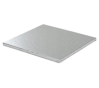 Picture of SQUARE BOARD CAKE DRUM SILVER  16INCH OR 40CM